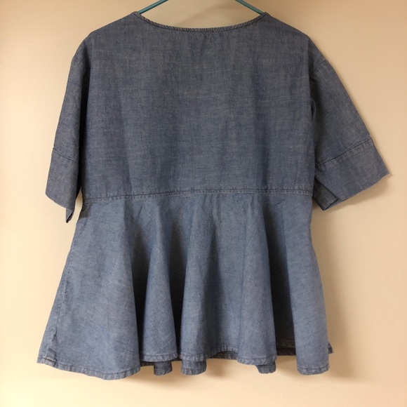 Anthropologie AG Adriano Goldschmied Peplum Top - Picture 5 of 5